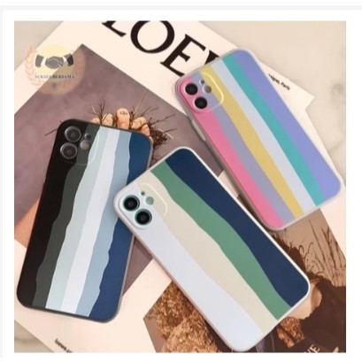 Casing Oppo reno 8 5g/reno 7/reno 7z/reno 4/reno 5/reno 6/reno 4f case MACARON RAINBOW PREMIUM