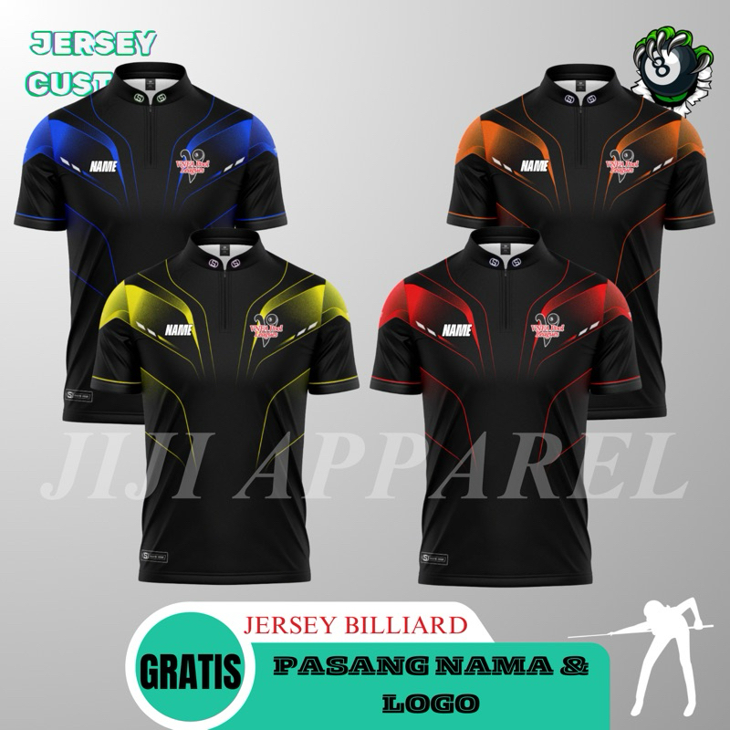 JERSEY BILLIARD ONBOARD TERBARU FULL PRINT BAJU JERSEY CUSTOM FREE NAMESET & LOGO JERSEY BILLIARD PR