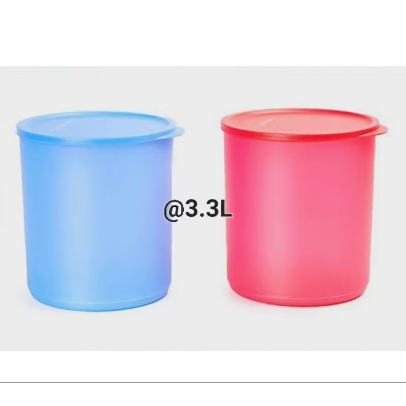 Promo Tupperware Summer Fresh Large 3.3L 1Pc ecer satuan large Tropical Round 3,3L  toples plastik b