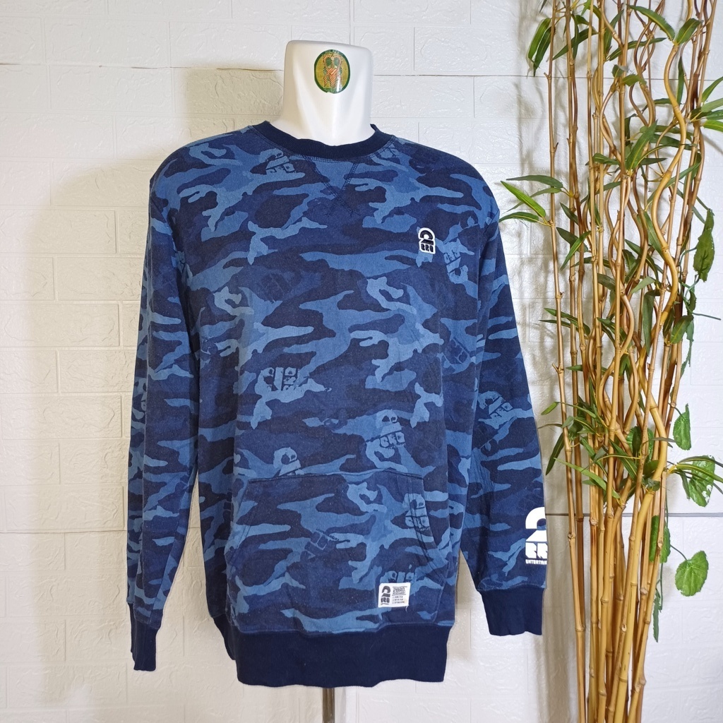 CREWNECK 2 BRO CAMO ENTERTAINMENT, SIZE 4L FIT XXL (SECOND BRANDED) CN0249