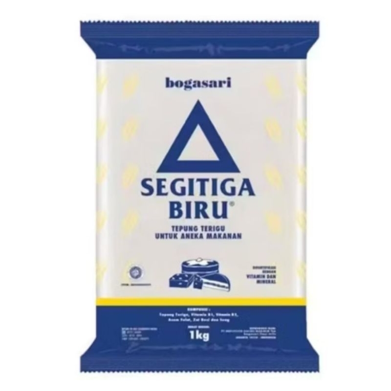 

Tepung Segitiga Biru ukuran 1 kg ( tepung untuk aneka makanan)