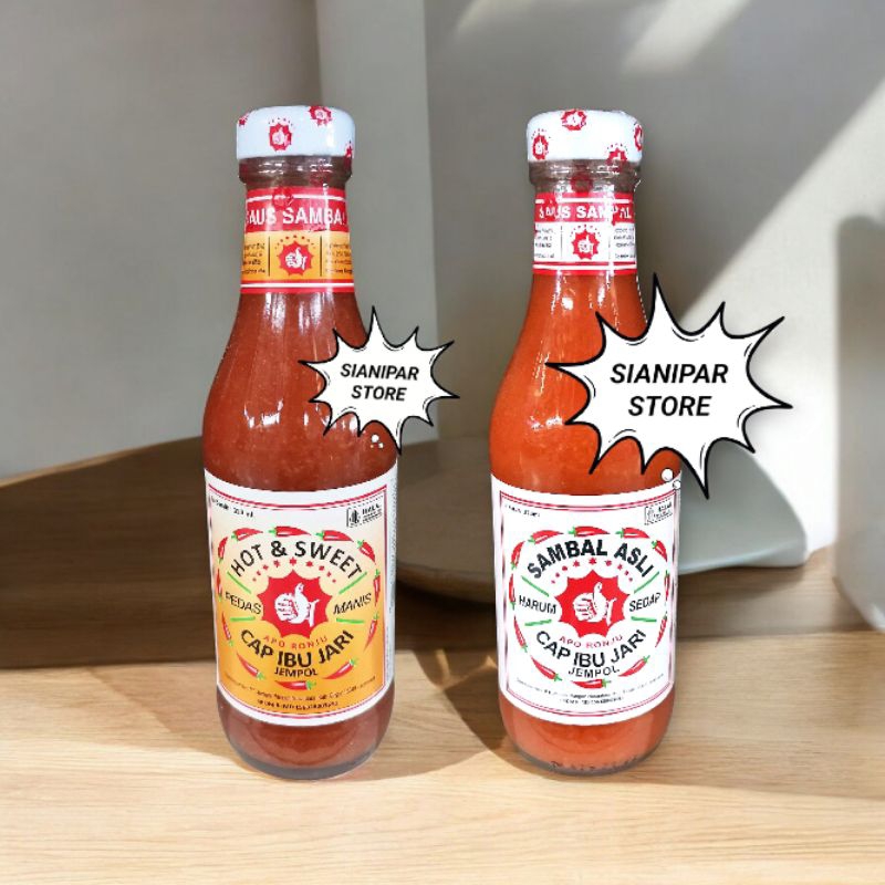 

Jempol Sauce Sambal Btl 320ml - [ Sambal Pedas, Sambal Pedas Manis ]