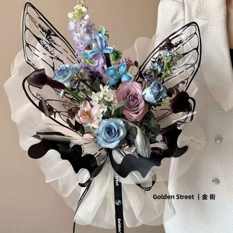 

(1 PASANG) Kertas Cellophane Kupu Kupu Bening Transparan Butterfly Wing