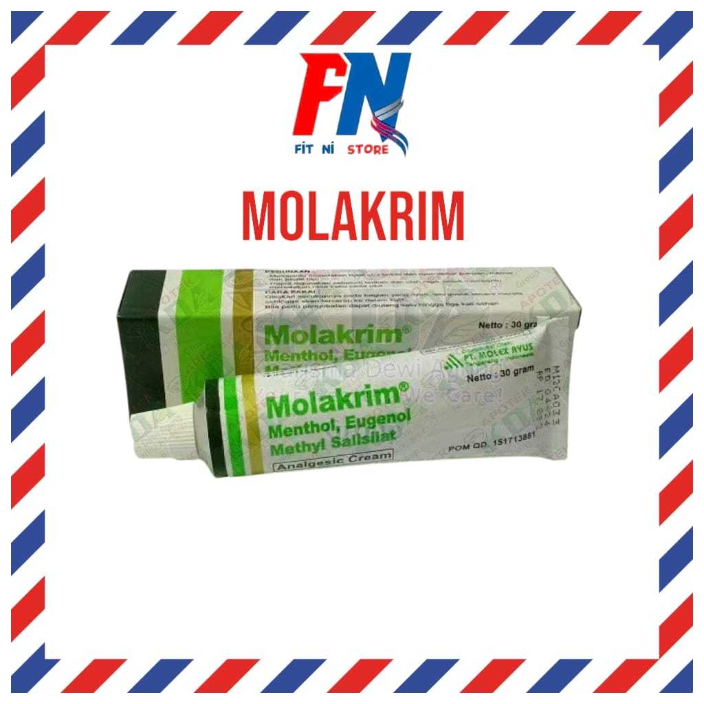 MOLAKRIM CREAM 30 G | SALEP UNTUK MEMAR DAN TERKILIR new