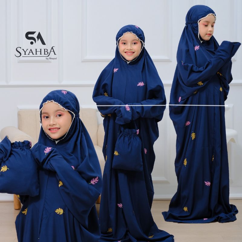 Mukena Terusan Bordir MONSTERA anak SD Remaja | Syahba