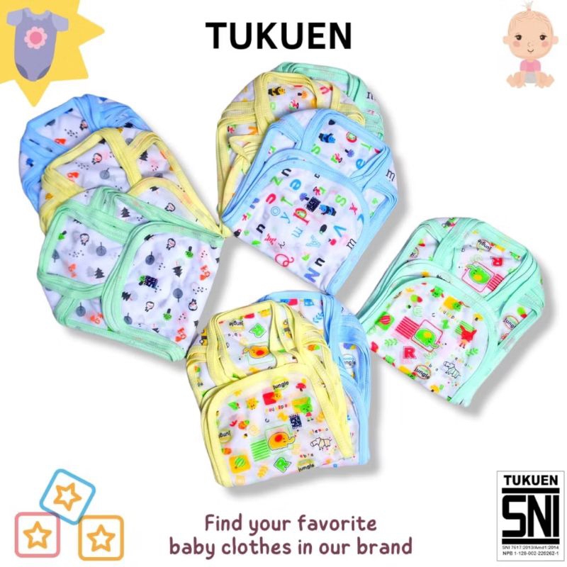 6 pcs popok bayi / cawat bayi bahan katun SNI