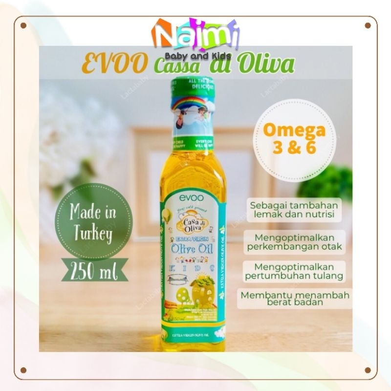 Casa di oliva evoo for kids / Yummy Bites Kiddy EVOO minyak zaitun untuk bayi MPASI