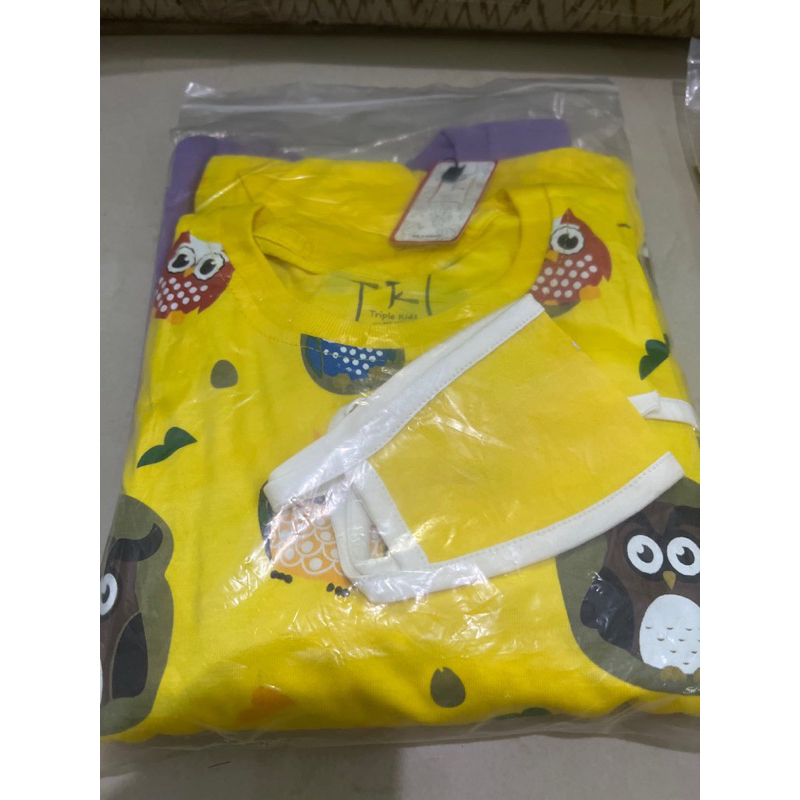 baju tidur anak motif owl