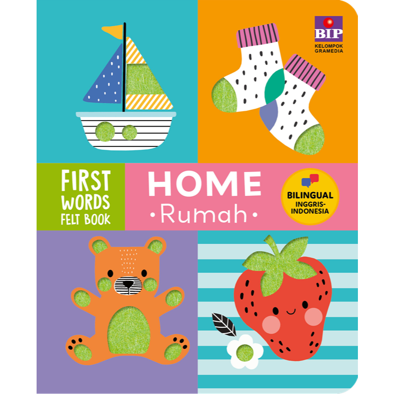 Gramedia Dumai - FIRST WORDS FELT BOOK: HOME (RUMAH)