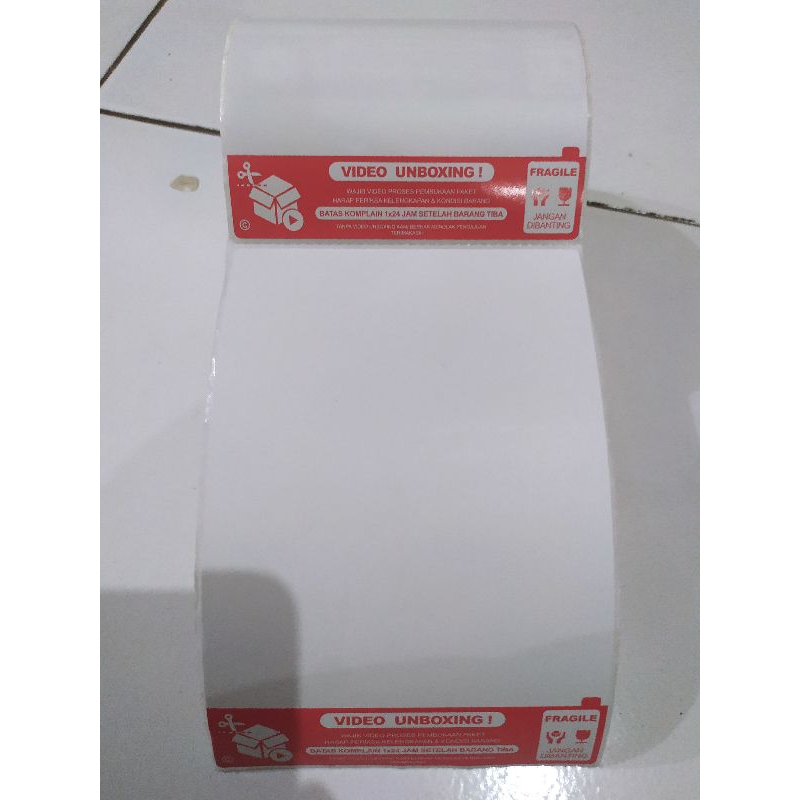

RK kertas thermal 100x150 isi 500 per dus isi 24 roll