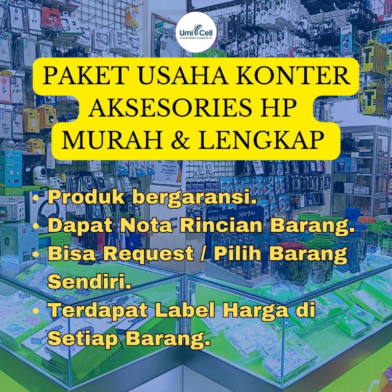 Paket Usaha Konter Aksesoris Hp