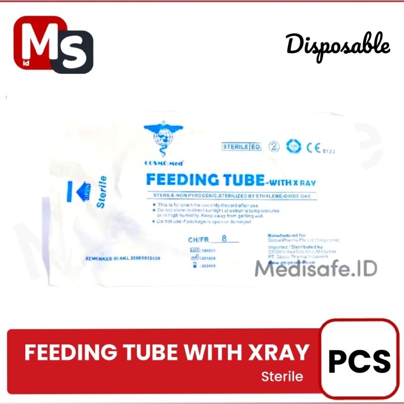 Cosmomed Feeding Tube With X Ray [NGT] Selang Bantu Makan
