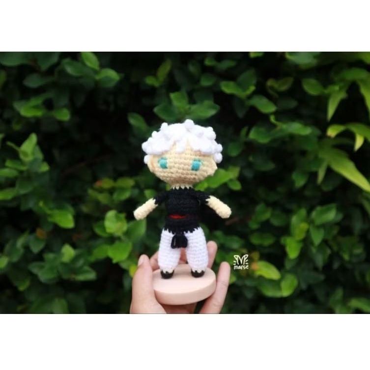 Amigurumi Gojo Satoru | Gojo kiko | Gojo buntung | Jujutsu Kaisen | Boneka rajut Gojo | Gojo Satoru 
