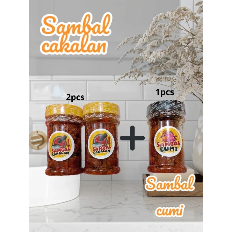 

BUNDLING 2PCS SAMBAL CAKALAN+1PCS SAMBAL CUMI 150G
