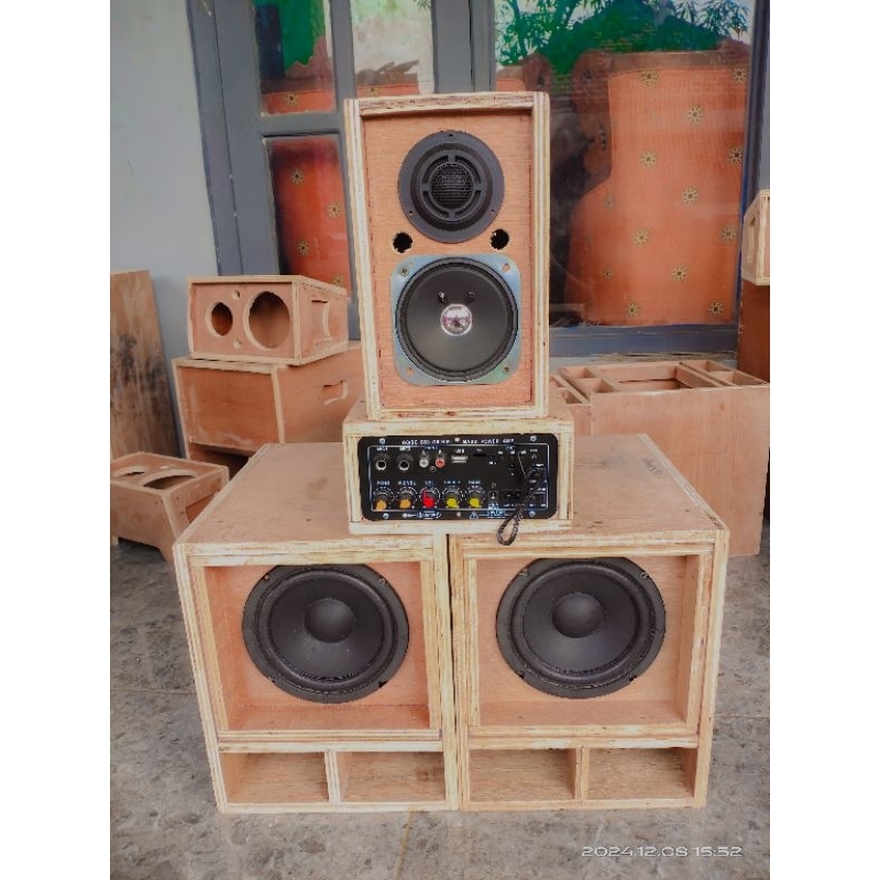 PAKET SOUND SISTEM MINIATUR 6 INCH DOUBLE