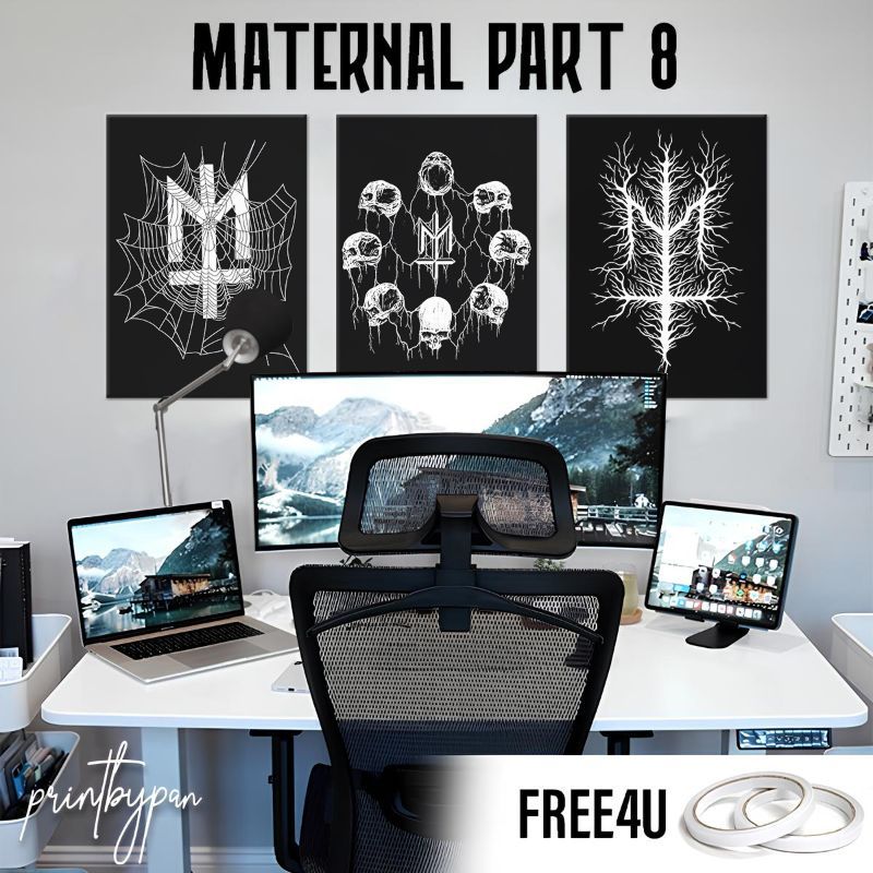 (Part 8) Poster Brand MATERNAL DISASTER - Wallpaper Poster Dinding Aesthetic - Dekorasi Kamar Tidur