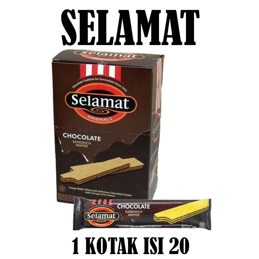 

SELAMAT CHOCOLATE WAFER KOTAK ISI 20