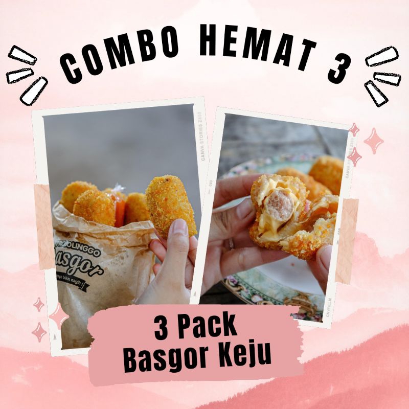 

[COMBO SUPER HEMAT] Basgor Keju 3 Pack Termurah KHAS BASGOR PROBOLINGGO, Bakso, Baso Goreng, Basgor