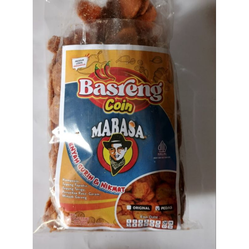 

Basreng coin mabasa 250 gr enak, gurih, pedas