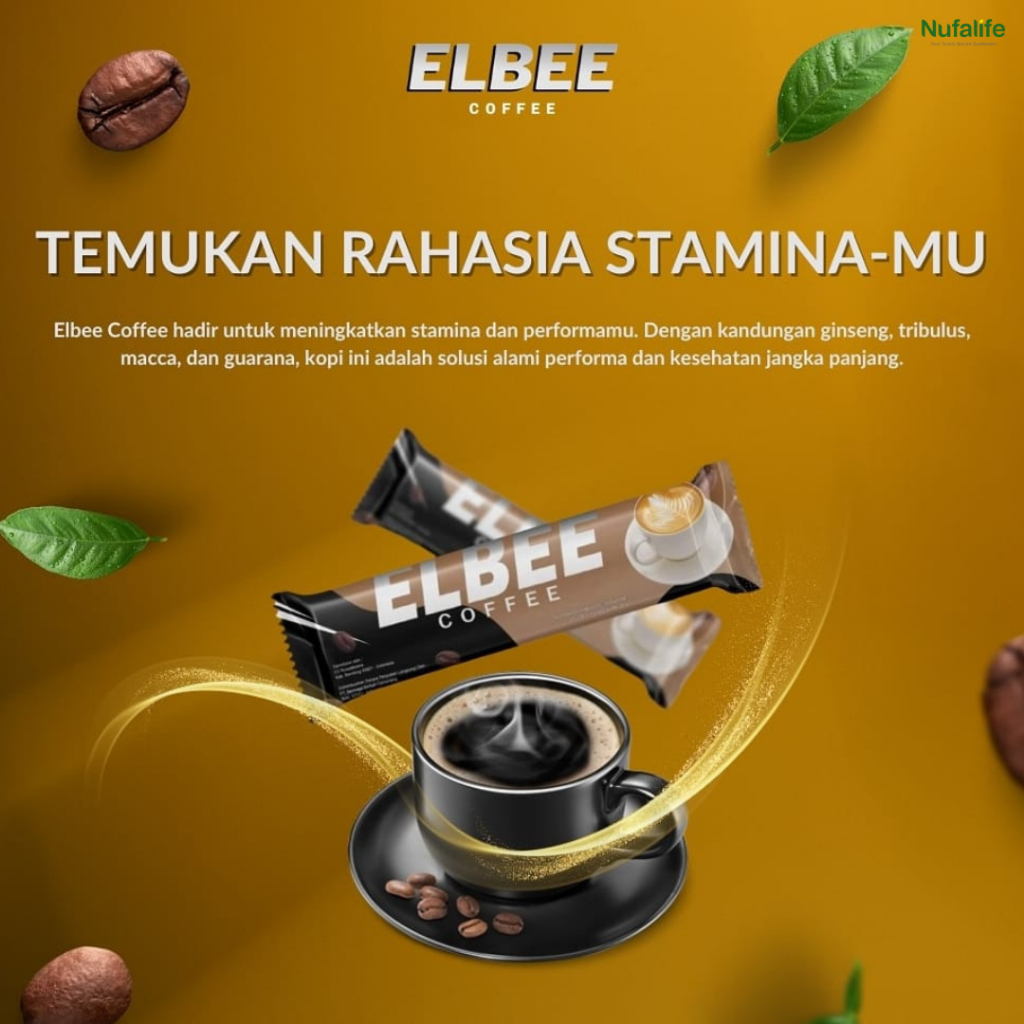 

ELBEE COFFEE KOPI STAMINA KOPI PREMIUM BERKUALITAS 100% ORIGINAL 1 SACHET
