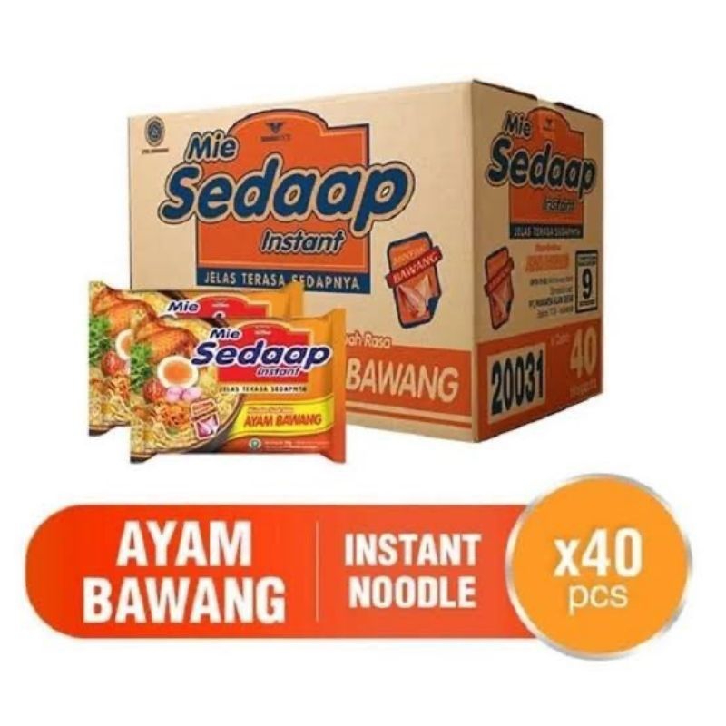 

Mie Sedaap ayam bawang harga kartonan isi 40