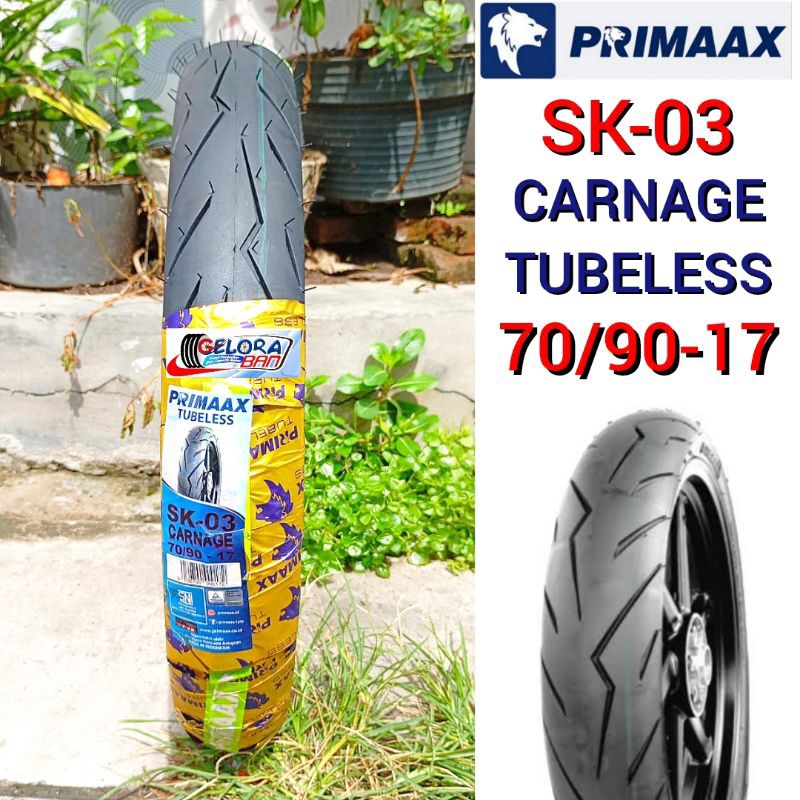 Ban Tubeless Primaax Sk03 70/90-17 Ban Montor Ring 17 ban primaax 70/90-17 ban tubeles 70/90-17 ban 