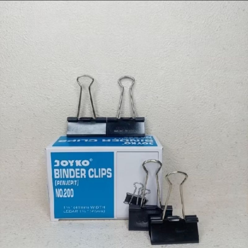 

Penjepit Kertas / Binder Clip no.200 Joyko [12pcs]