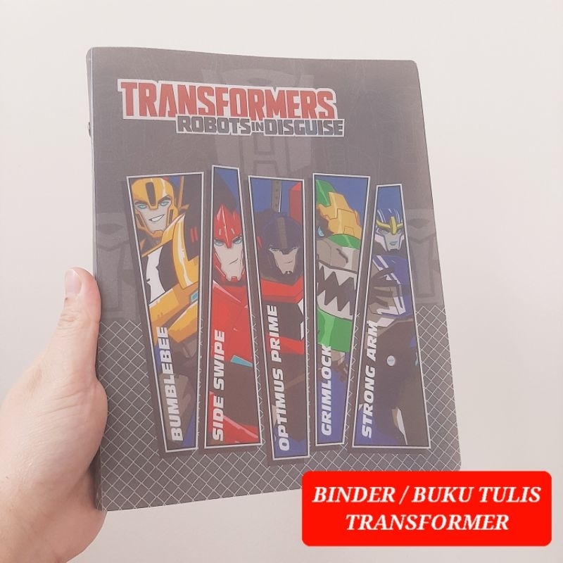 

buku tulis transformer kotak mainan karakter transformer binder transformer notebook transformer