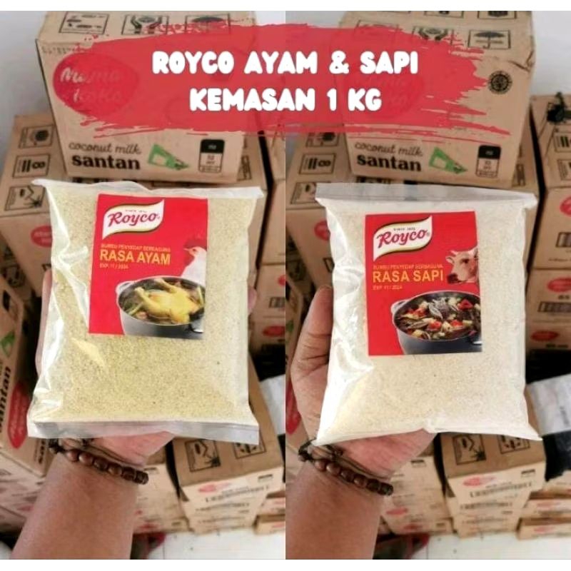 

Royco kaldu ayam dan sapi curah 1kg