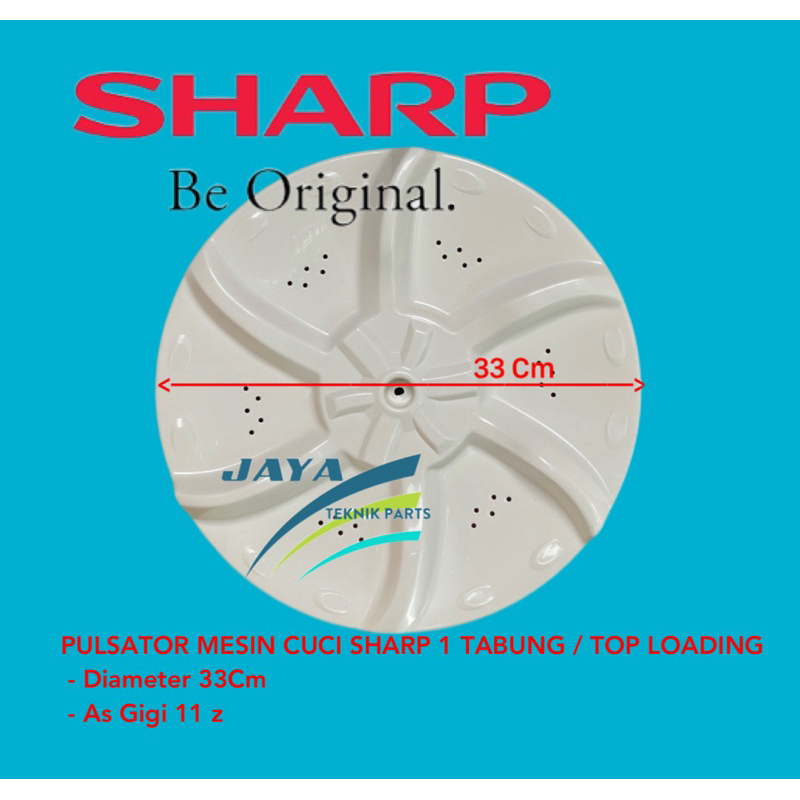Pulsator Mesin Cuci Sharp es-f800s,es-f650,es-f800t pulsator mesin cuci esf 800s,800s Dia 33 Gir 11