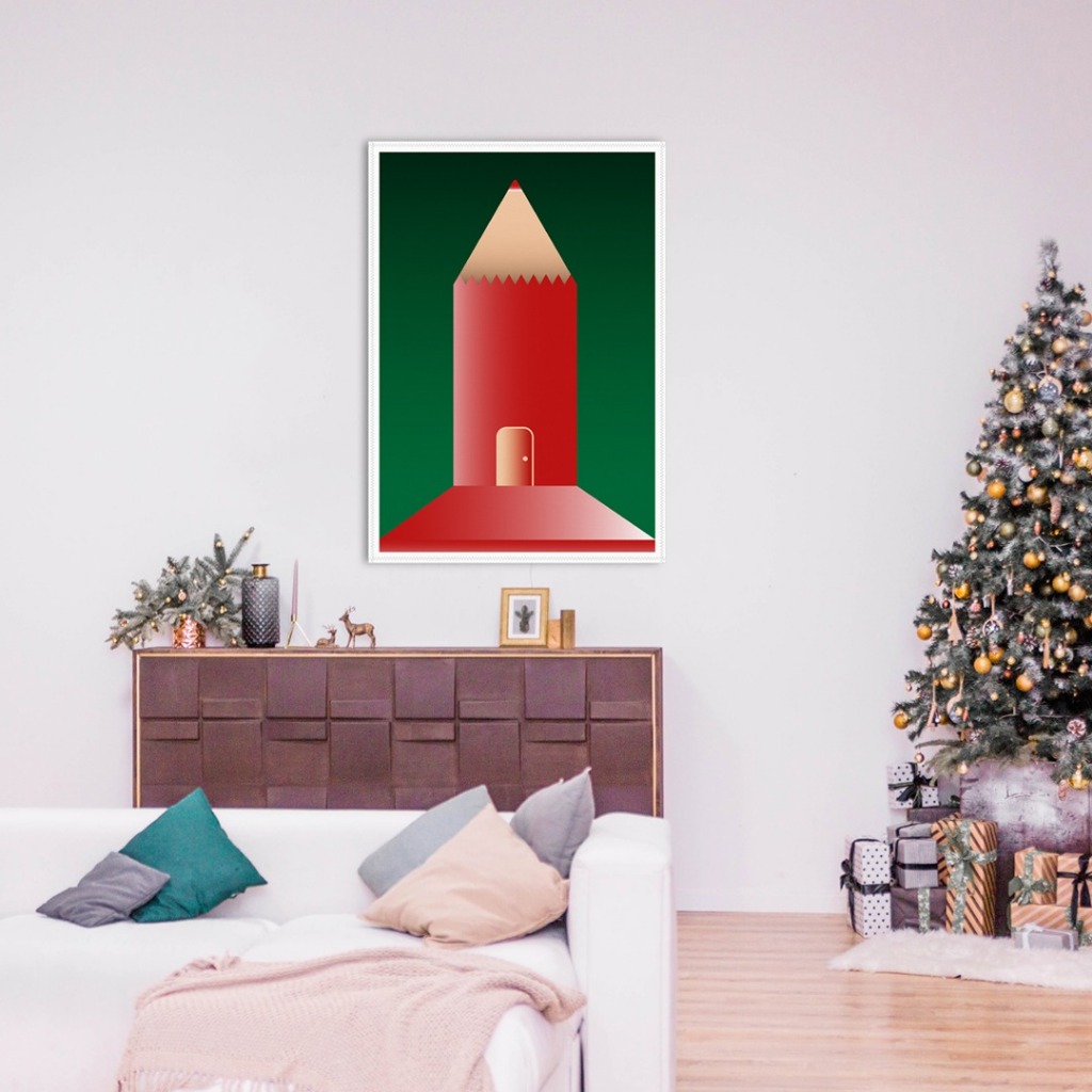 Poster Kain Dinding | Wallpaper Kain Aesthetic | Dekorasi Natal | Fabric Poster | Tapestry Wall Deco