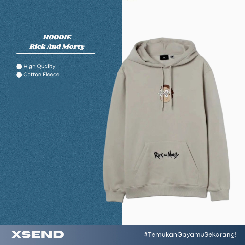 Hoodie HM Rick And Morty Beige