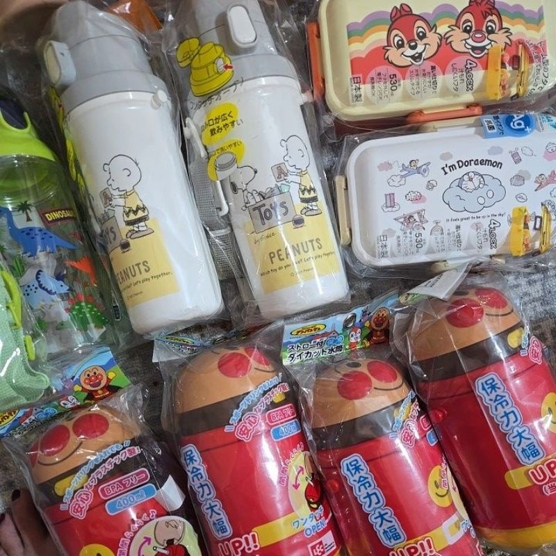 botol dan tempat makan skater jepang asli