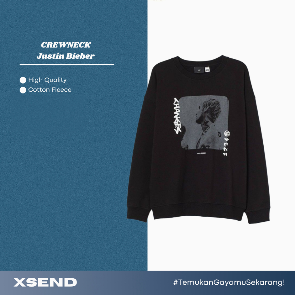 Crewneck HM Justin Bieber Changes Black