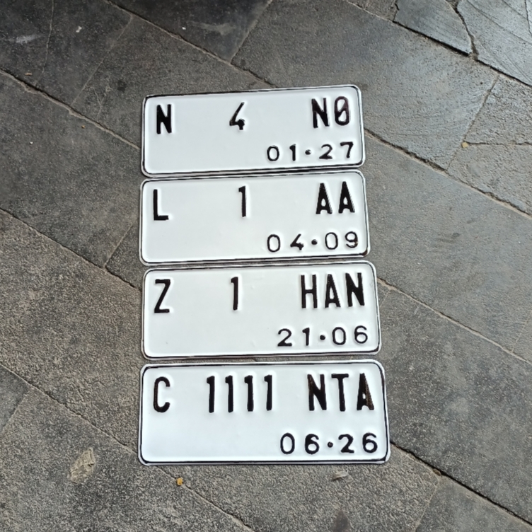 Custom plat nomor motor custom plat nama proses 1 hari