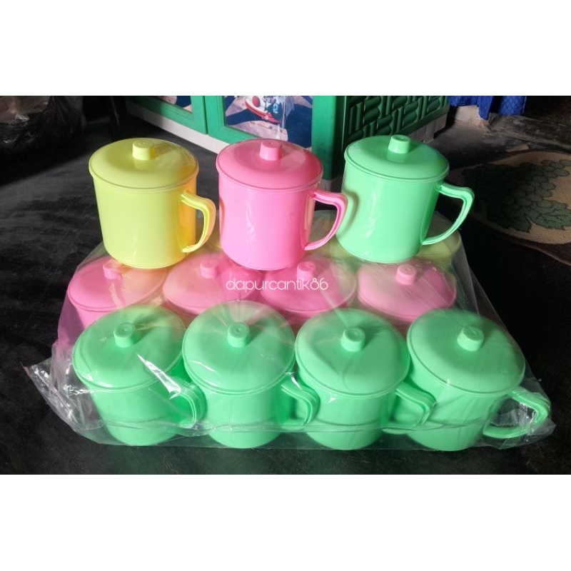 Mug tutup plastik jumbo|Cangkir tutup plastik murah