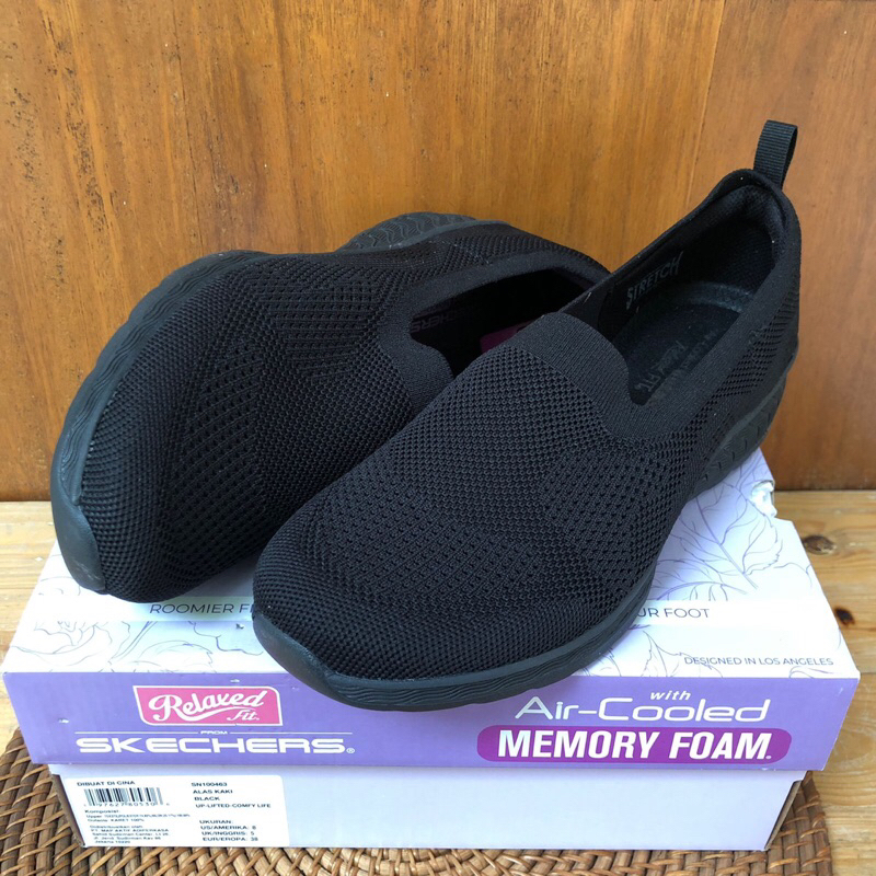 skechers Women BLACK 100% ORIGINAL