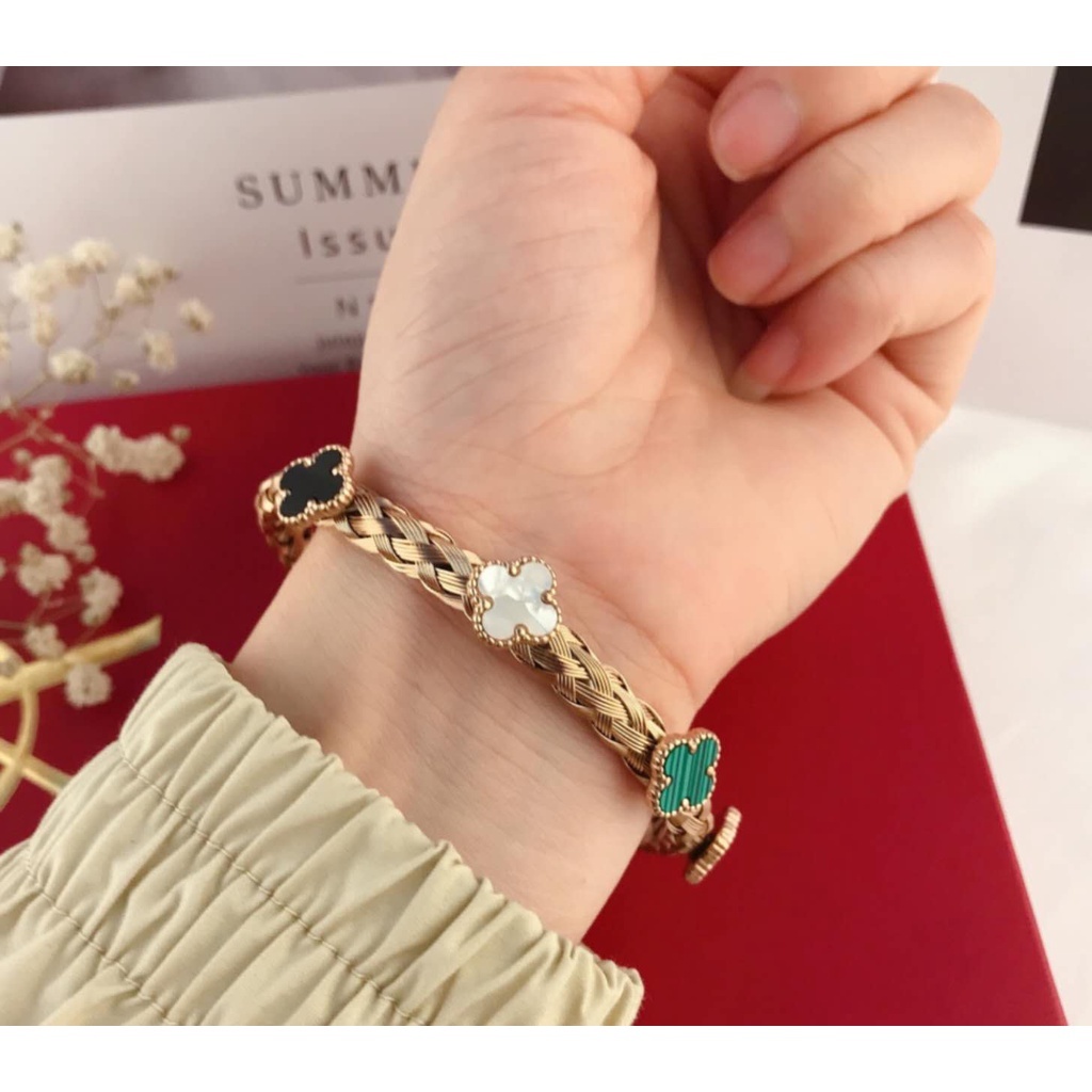 Gelang Titanium Permata Warna Warni 4404