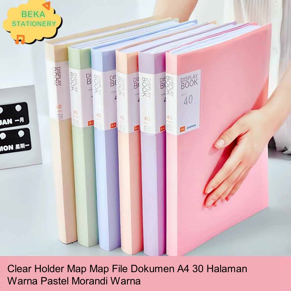 

Document Keeper Clear Holder Map File Dokumen Folder A4 30 Halaman Warna Pastel