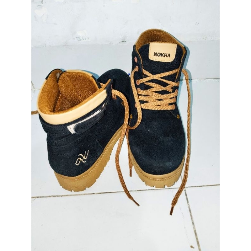 NOKHA SEPATU BOOTS YUMMA BLACK WANITA UKURAN 40