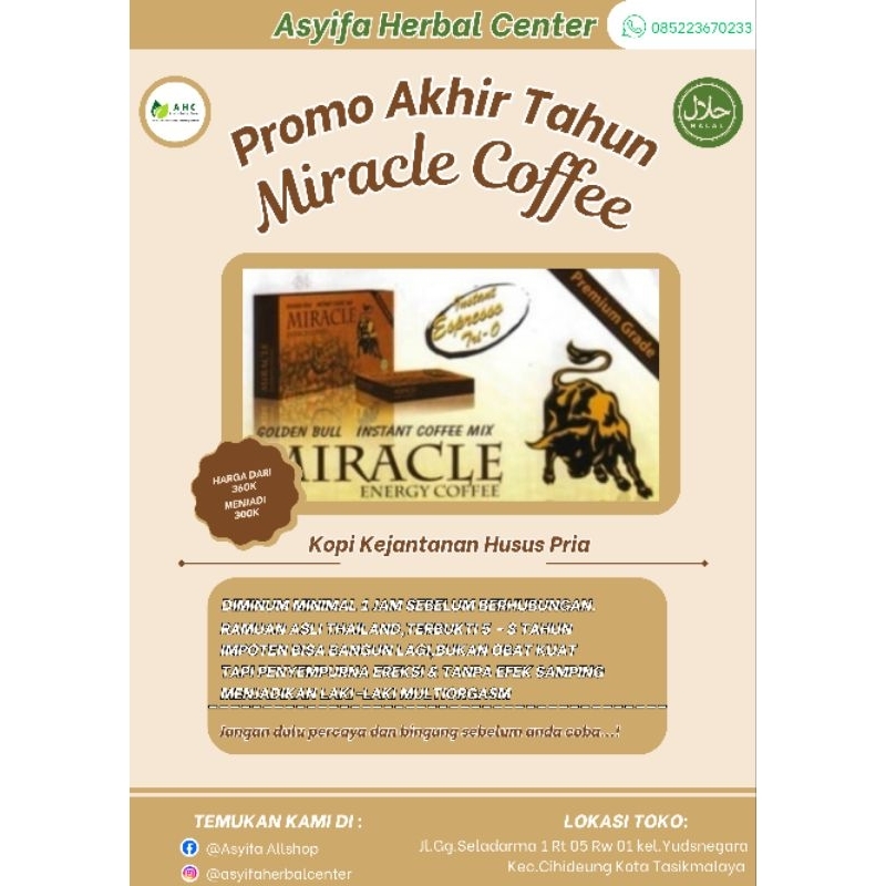 

Miracle Coffee Premium Grade