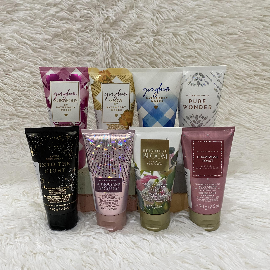 SALE BBW Bath and Body Works Body Cream Travel Size 70 g Gingham Gorgeous / Gingham Glow / Gingham /
