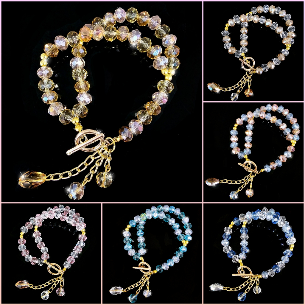 Gelang Tasbih Wanita Kristal 33 Butir - A506