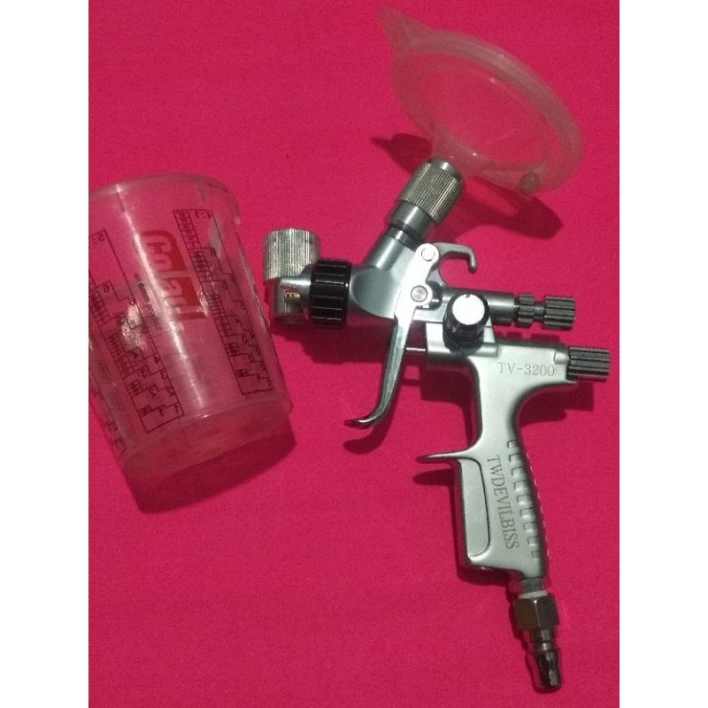 Adaptor spray gun TV-3200 Twdevilbiss upgrade ke tabung coland