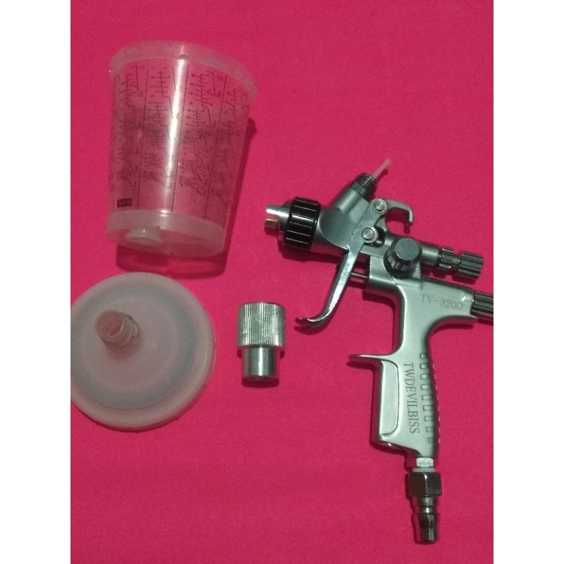 Adaptor spray gun TV-3200 Twdevilbiss upgrade ke tabung Rps SATA