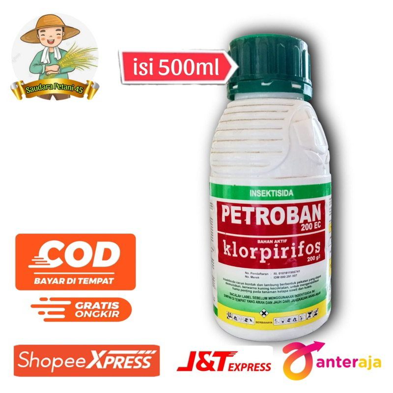 Petroban 200EC 500ml Insektisida Pencegah dan Pembasmi Hama Tanaman