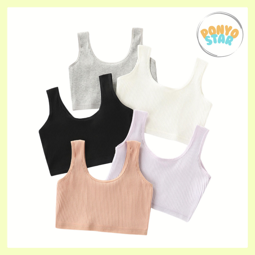 843 Miniset Anak Premium Katun Dua 2 Lapis Cotton Layer Tebal Tanpa Busa Step 1 Strap Tebal Mini Set