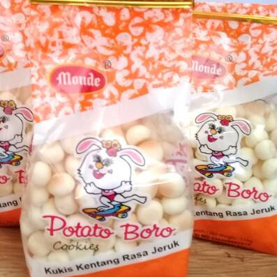 

TEMURAH ENAK MONDE POTATO BORO COOKIES RASA JERUK 100 GRAM