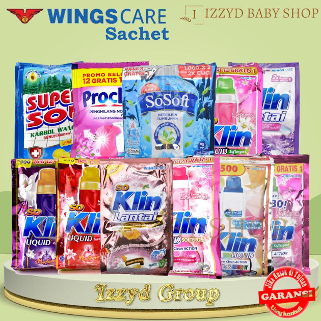 So Klin Soklin Pemutih Pakaian penghilang noda Pencuci baju Proclin Mama Lemon Ekonomi Sachet