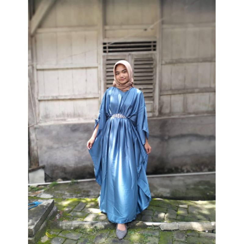 KAFTAN SILK PREMIUM / KAFTAN LEBARAN / KAFTAN SATEN SILK